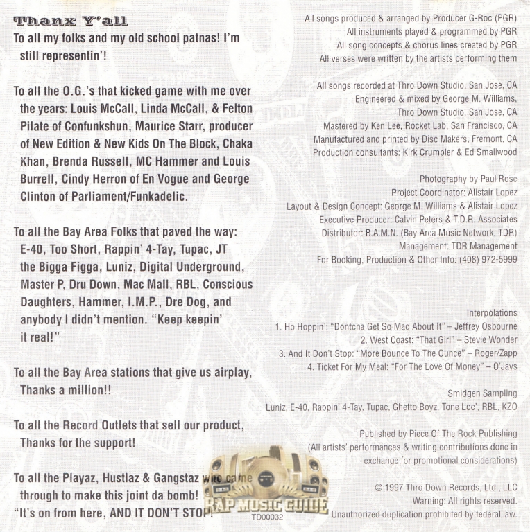 G-Roc Presents - Major Playaz, Hustlaz & Gangstaz: 1st Press